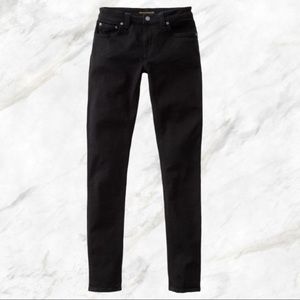 Nudie black denim skinny jeans 29